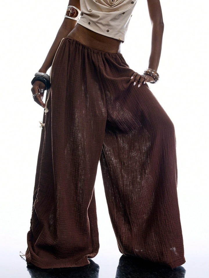 Pantaloni SHEIN, maro