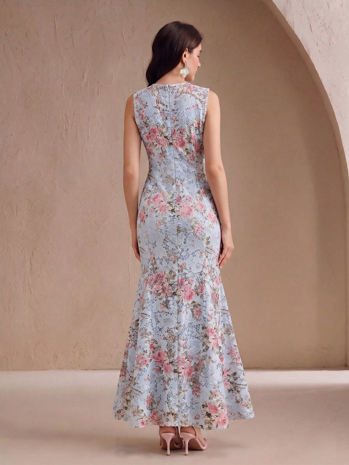 Rochie maxi SHEIN, albastru