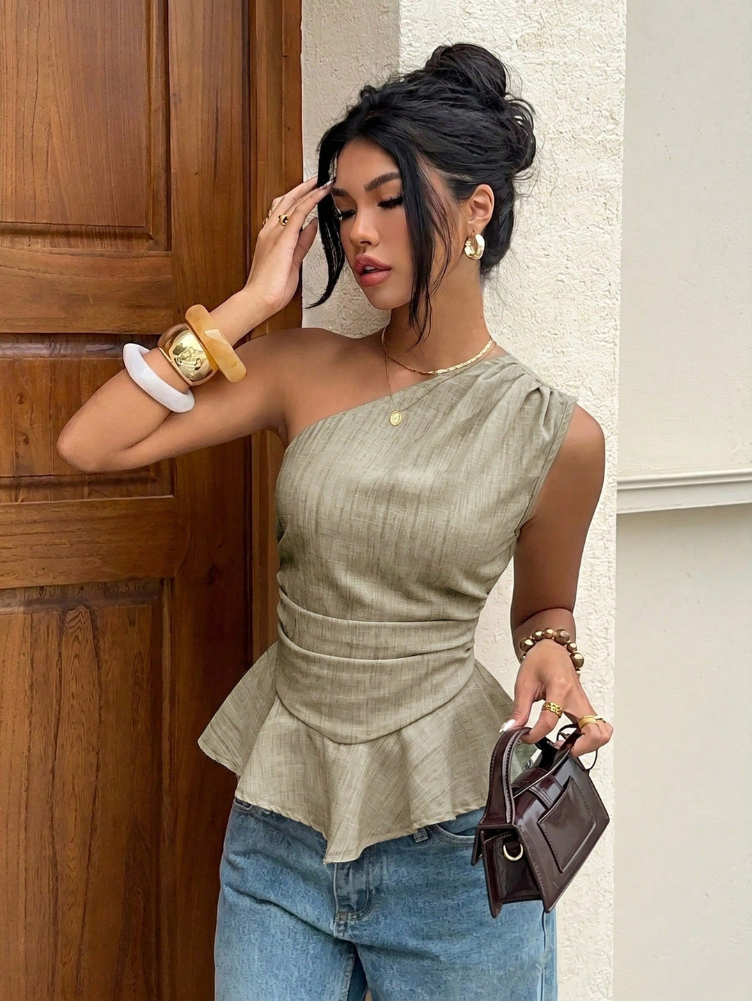 Bluza SHEIN, kaki