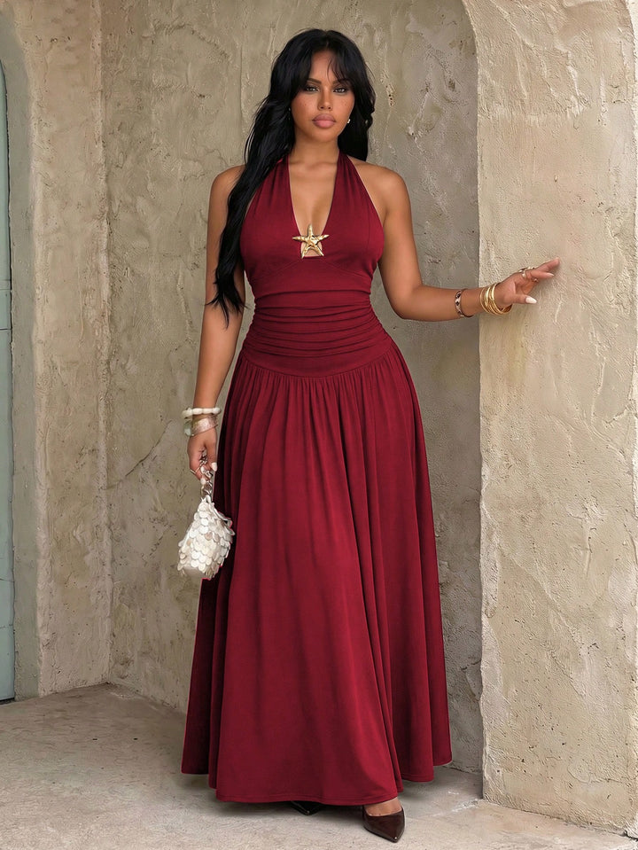 Rochie maxi SHEIN, vișiniu