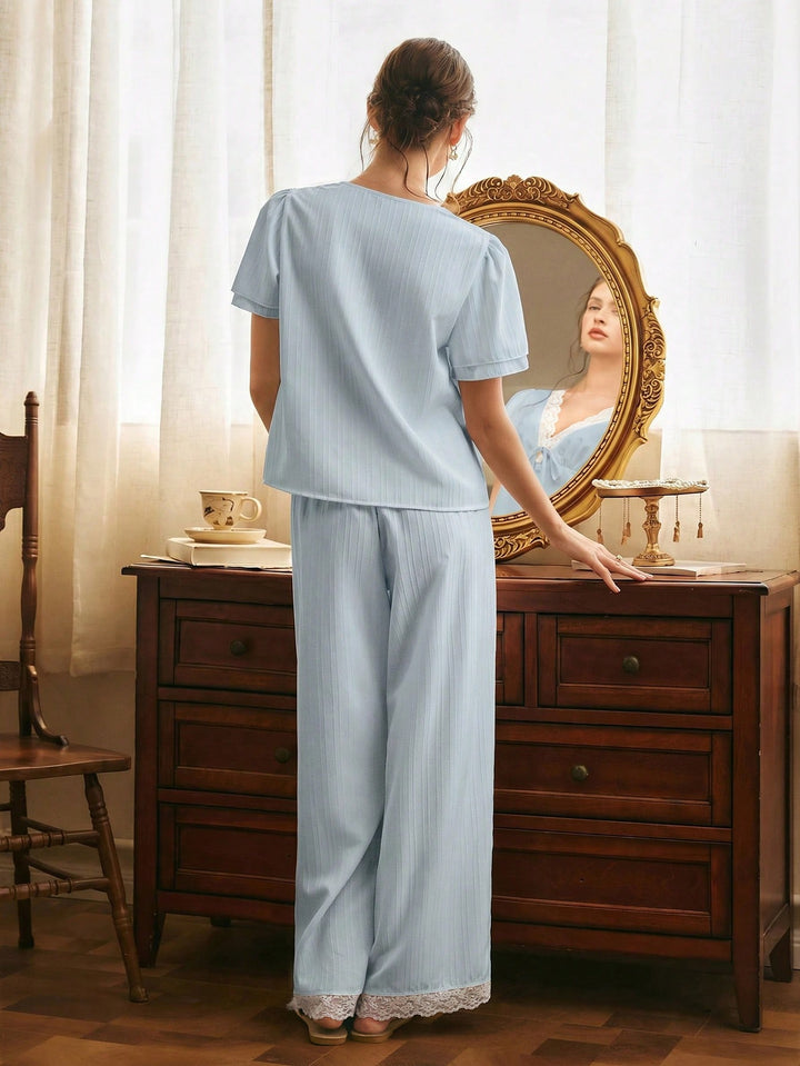 Pijama SHEIN, albastru