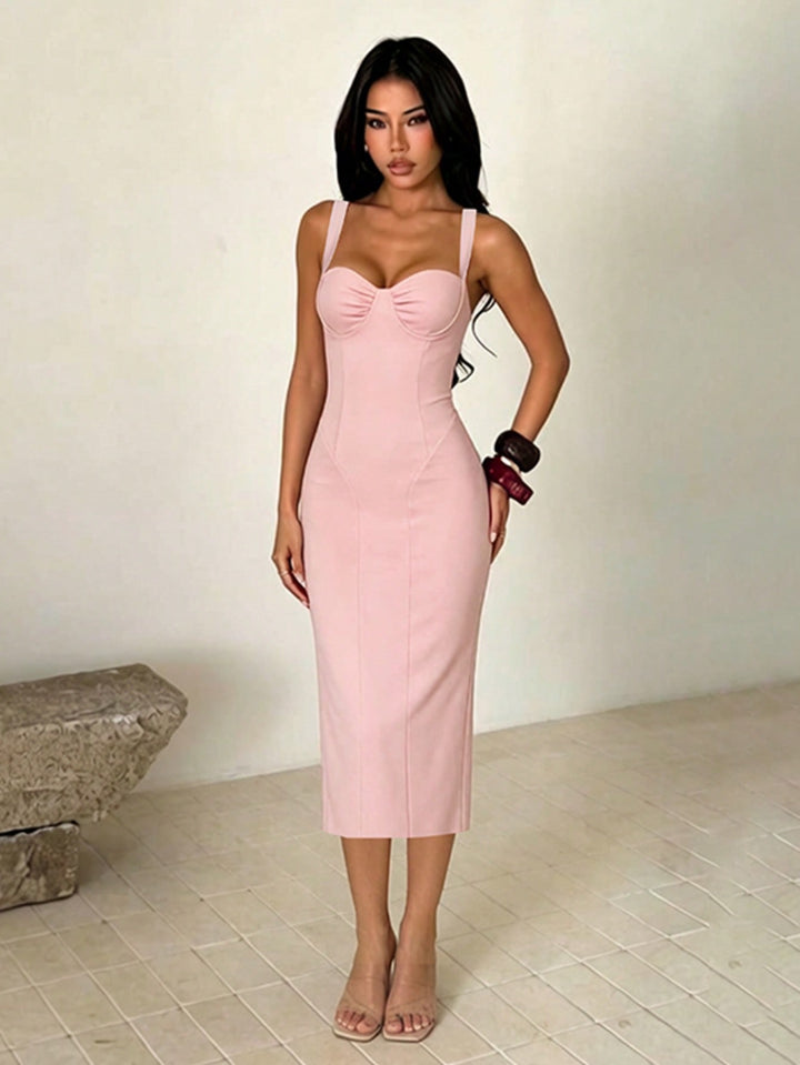 Rochie maxi SHEIN, roz