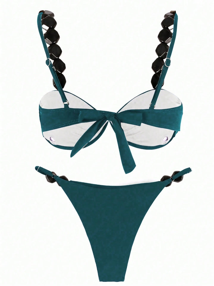 Set bikini SHEIN, albastru