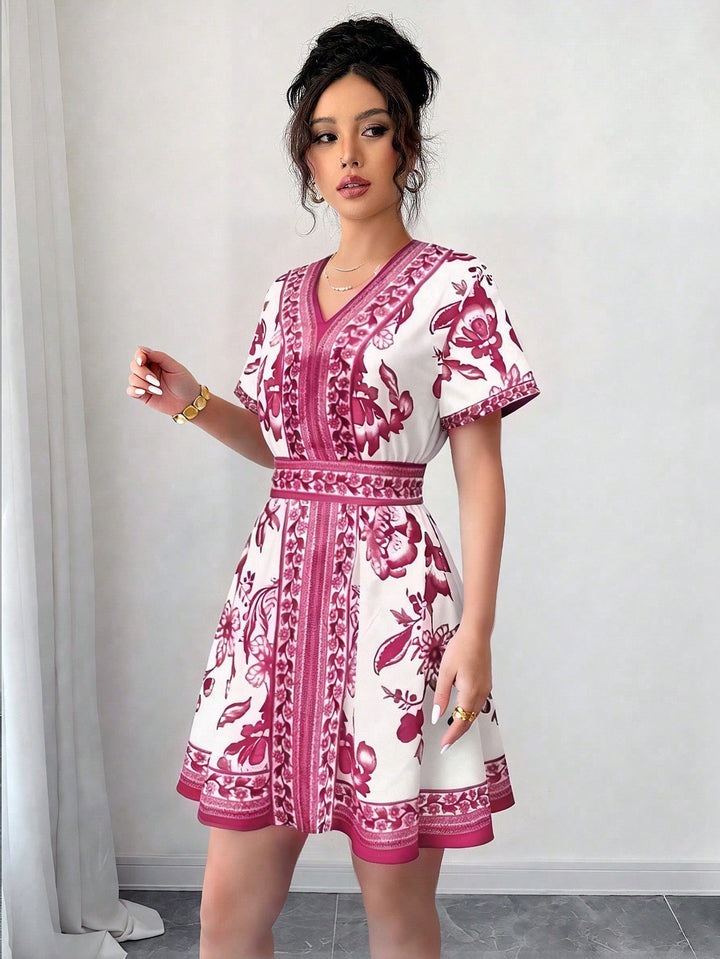 Rochie scurtă SHEIN, roz