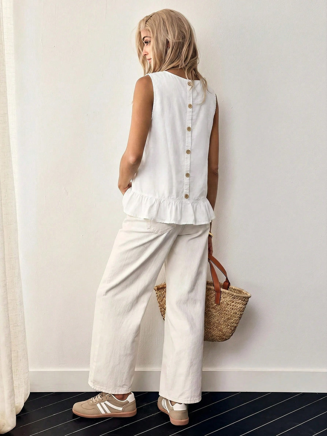 Top SHEIN, alb