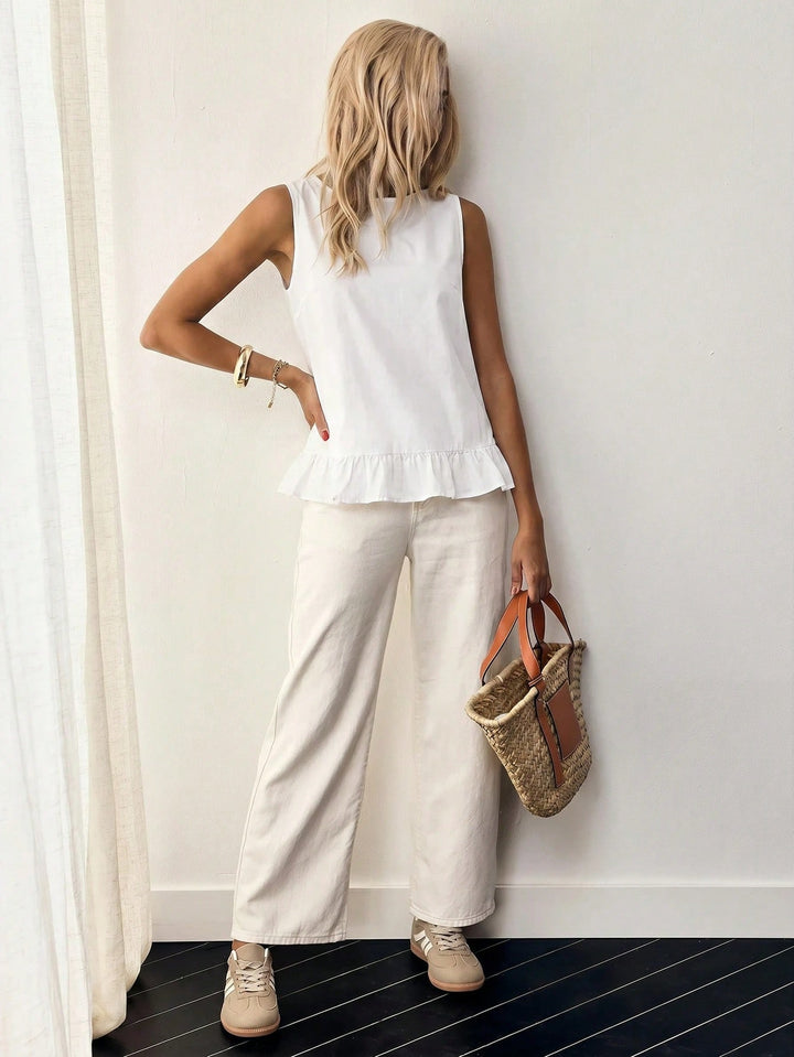 Top SHEIN, alb