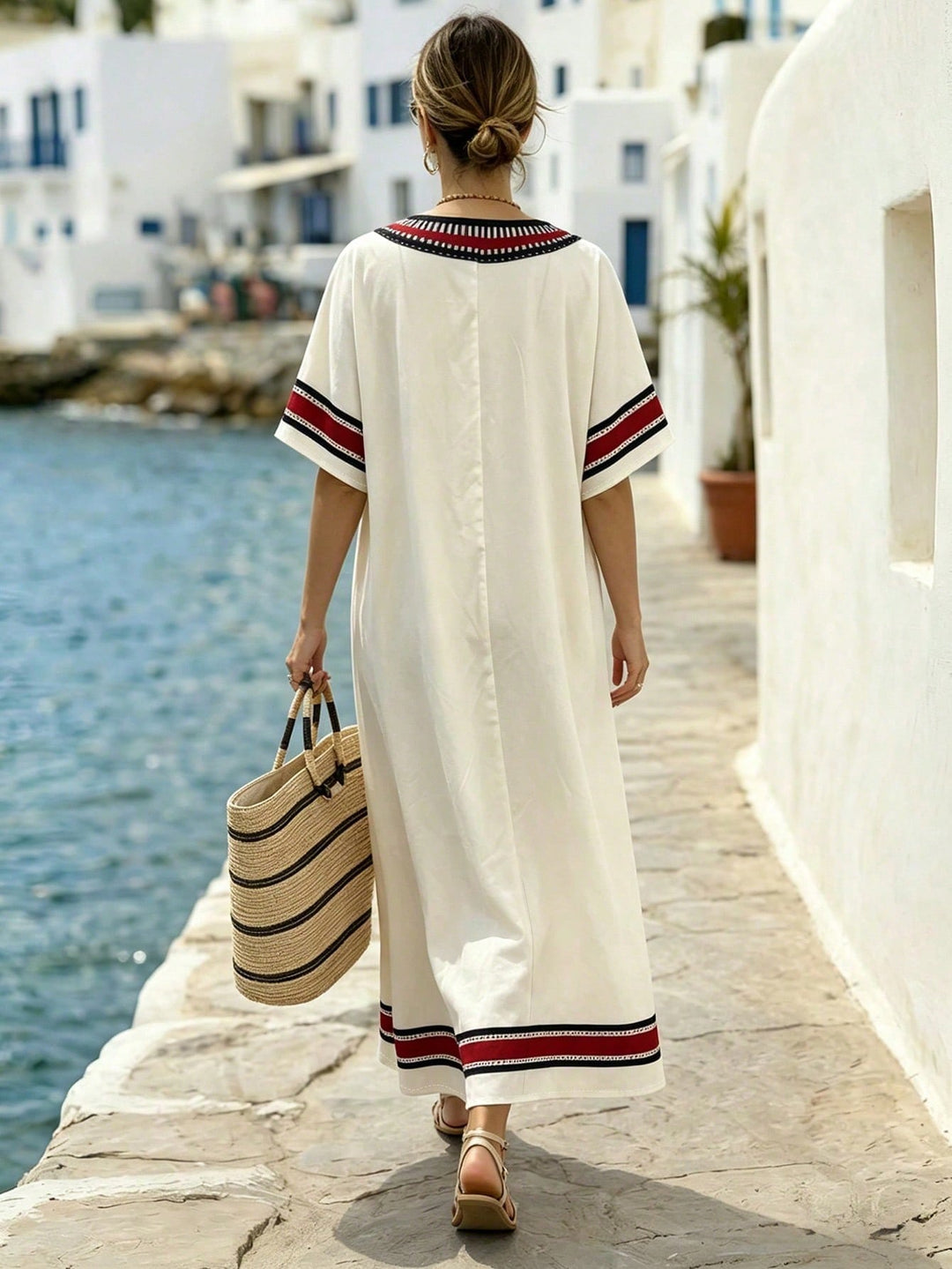 Rochie maxi SHEIN, mix culori