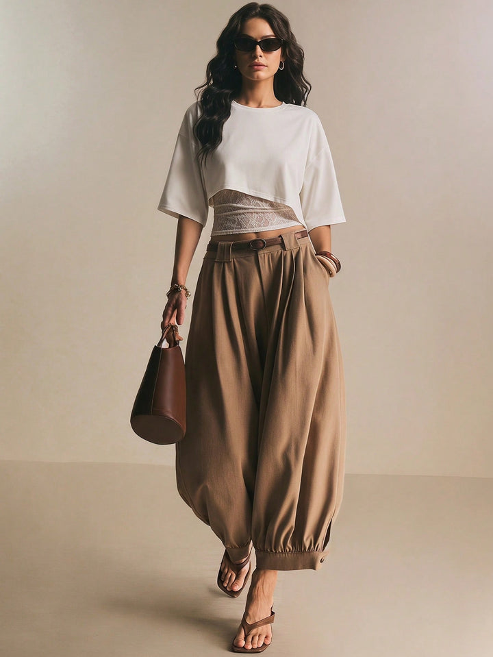 Pantaloni SHEIN, kaki