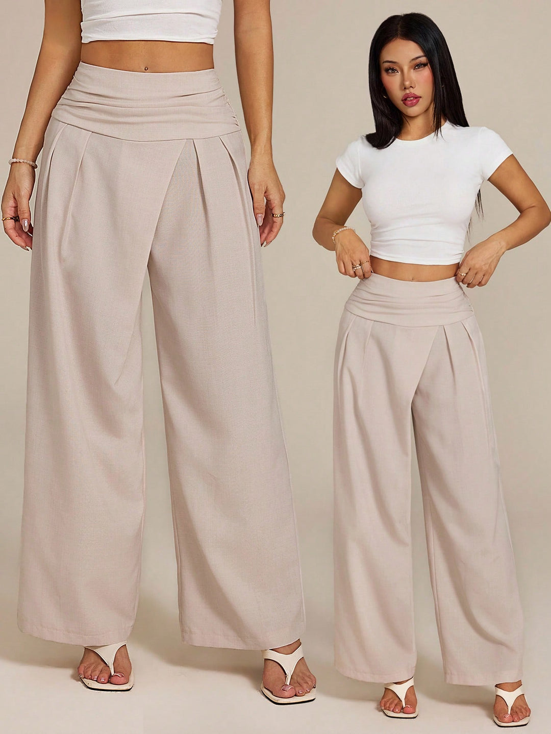 Pantaloni SHEIN, portocaliu