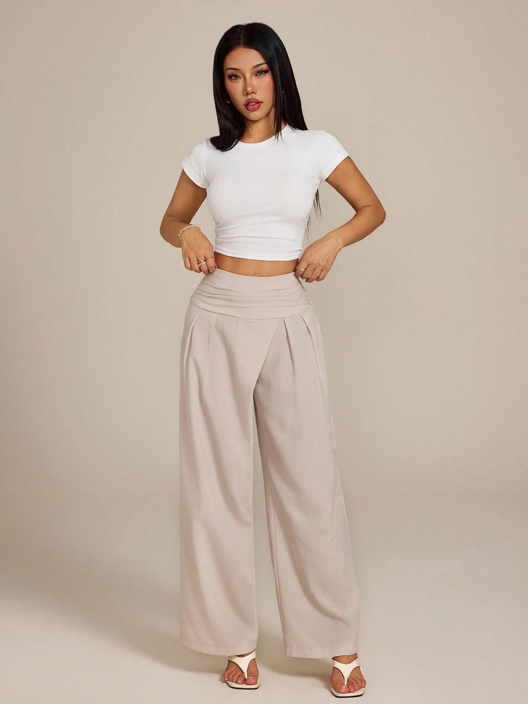 Pantaloni SHEIN, portocaliu
