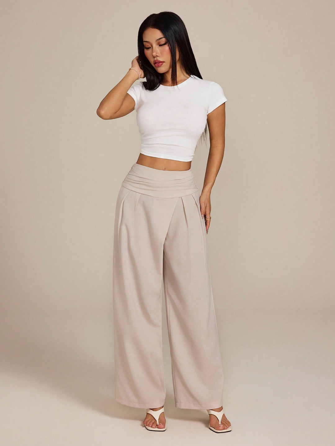 Pantaloni SHEIN, portocaliu