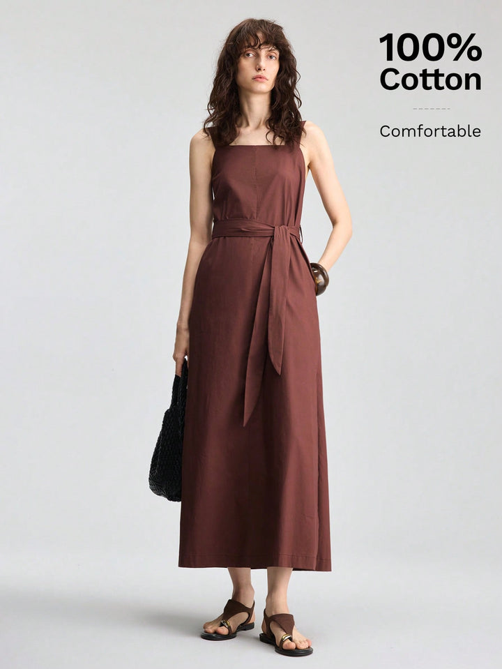 Rochie maxi SHEIN, maro