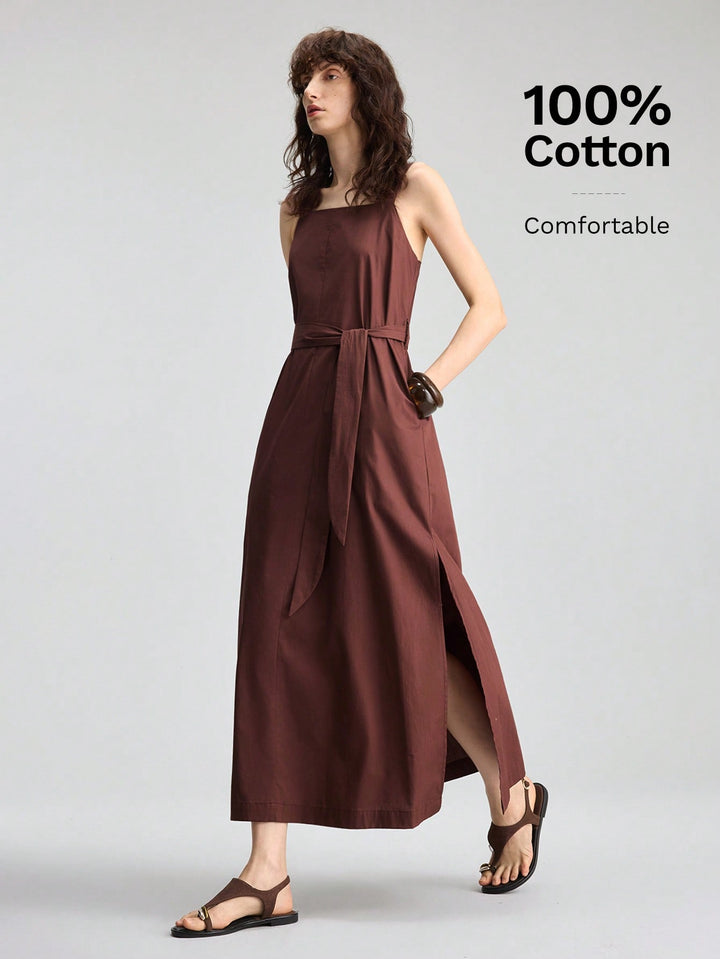 Rochie maxi SHEIN, maro