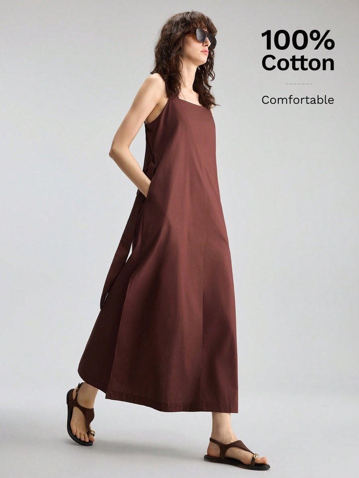Rochie maxi SHEIN, maro