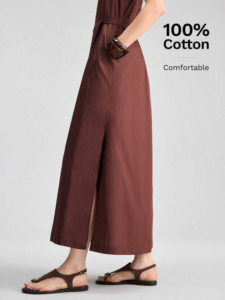 Rochie maxi SHEIN, maro