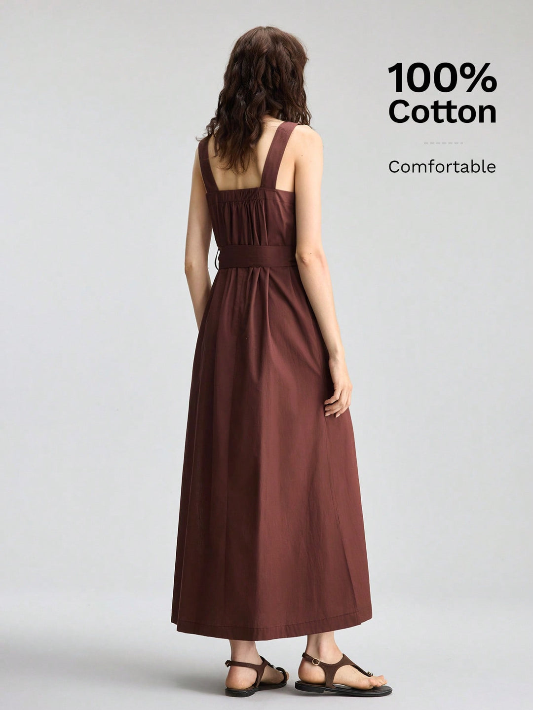 Rochie maxi SHEIN, maro