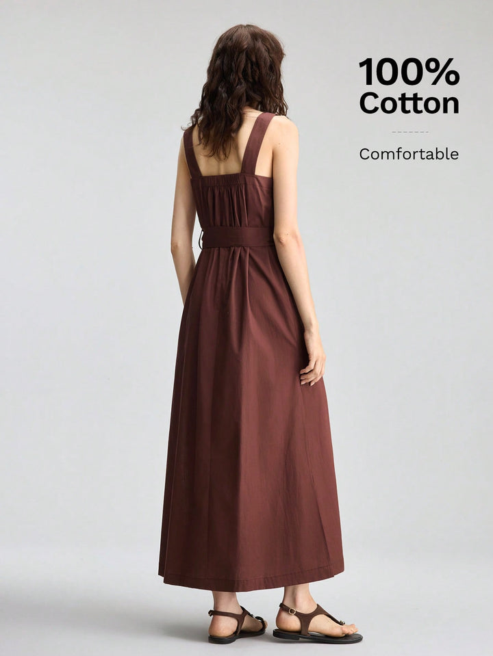 Rochie maxi SHEIN, maro