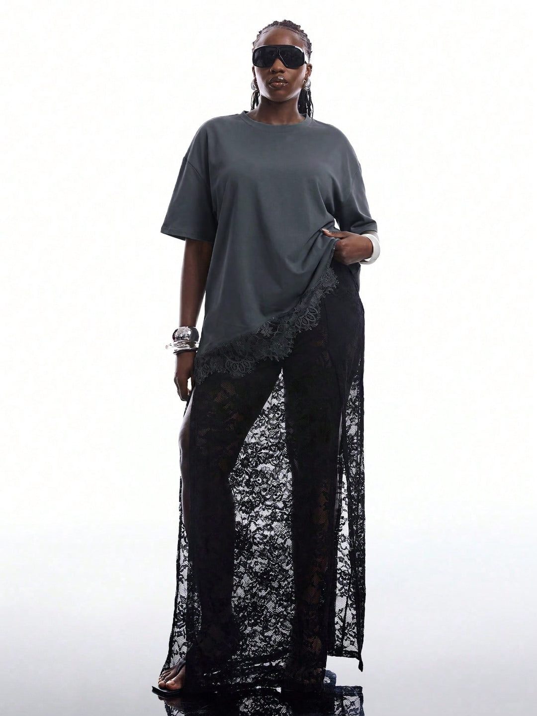 Tricou SHEIN, gri