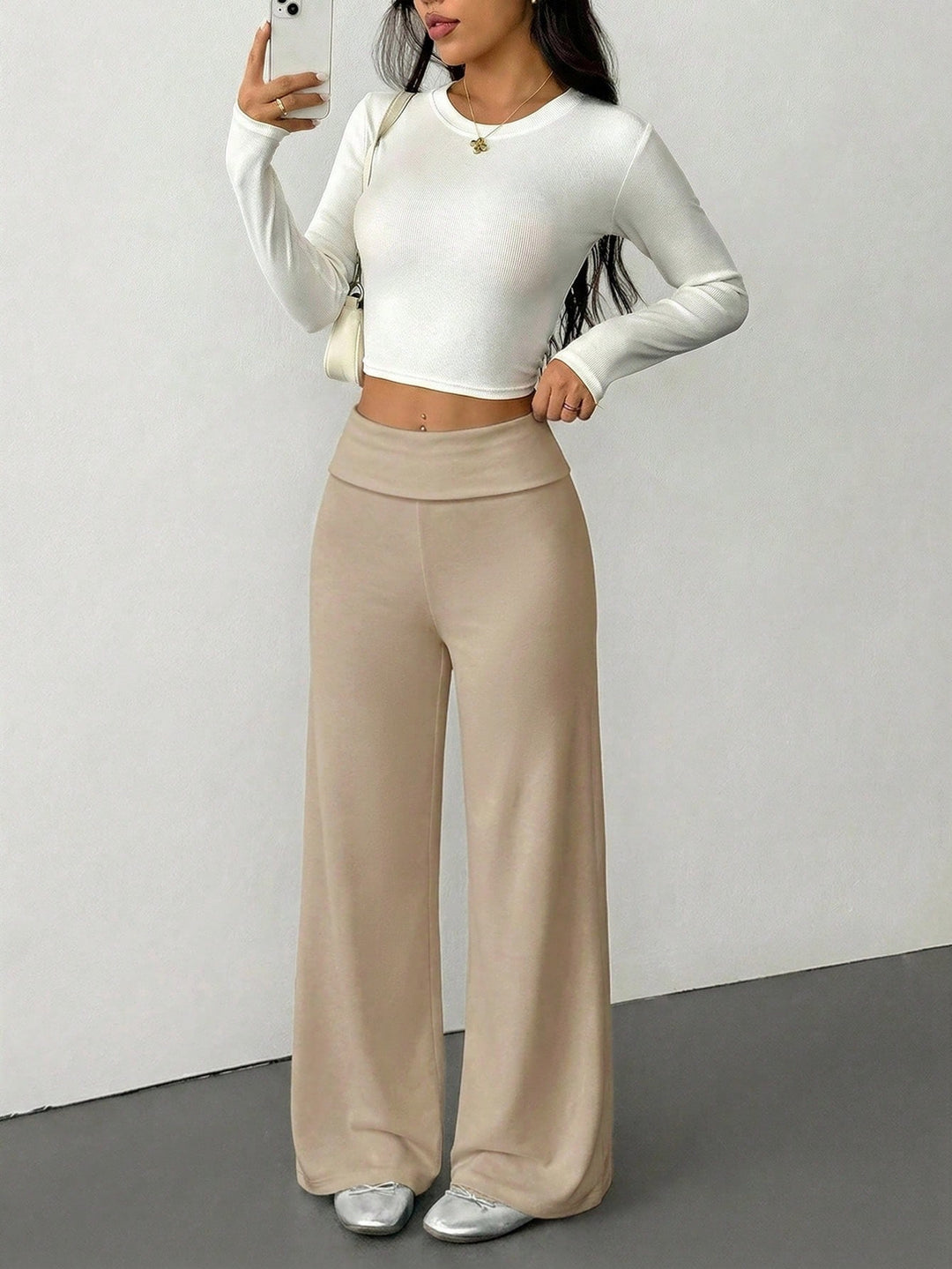 Pantaloni SHEIN, kaki