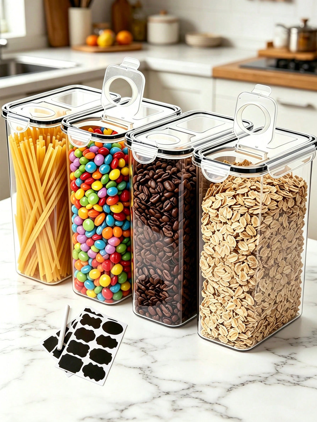 Recipient pentru depozitare alimente SHEIN, transparent