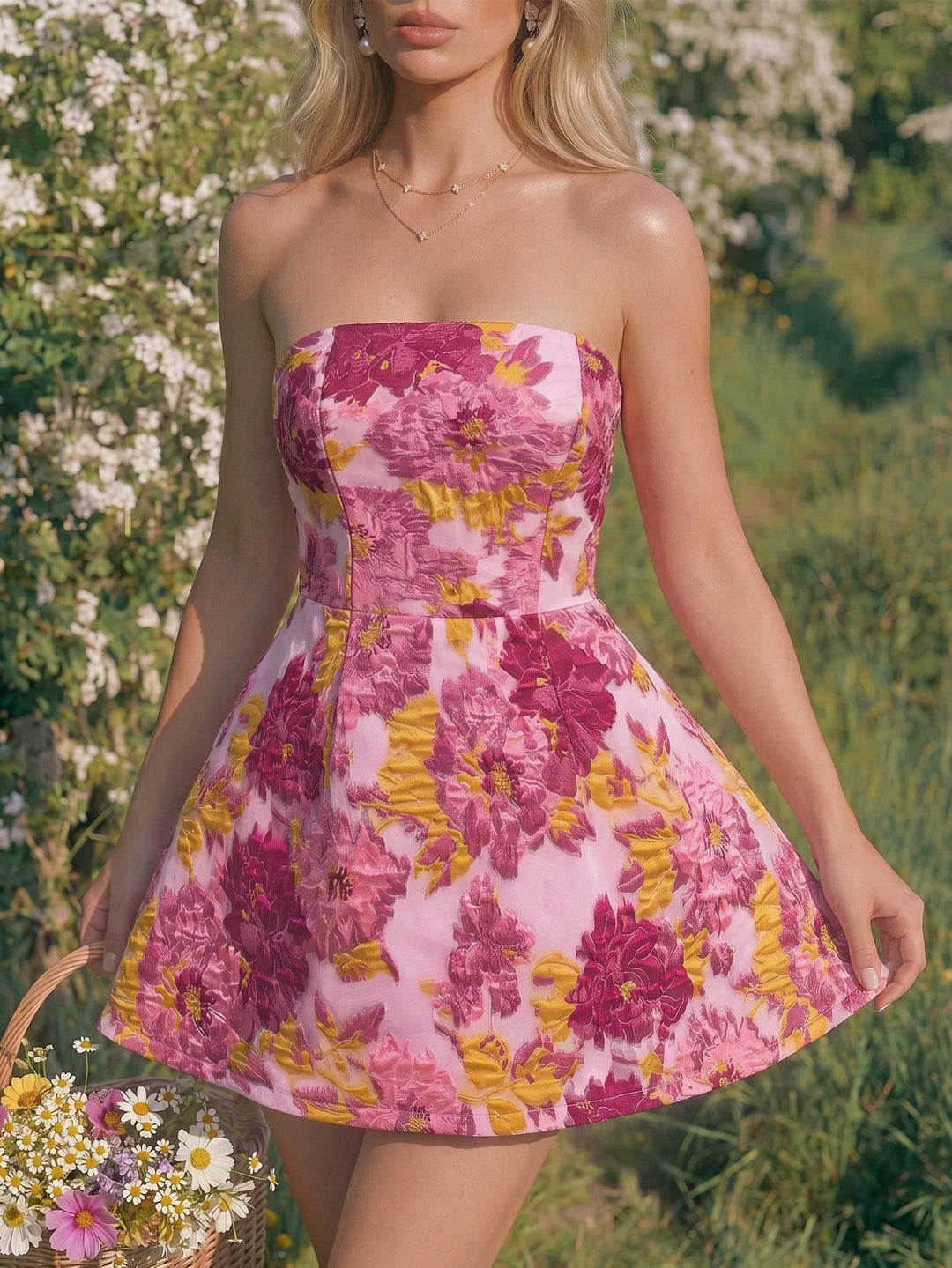 Rochie scurtă SHEIN, roz