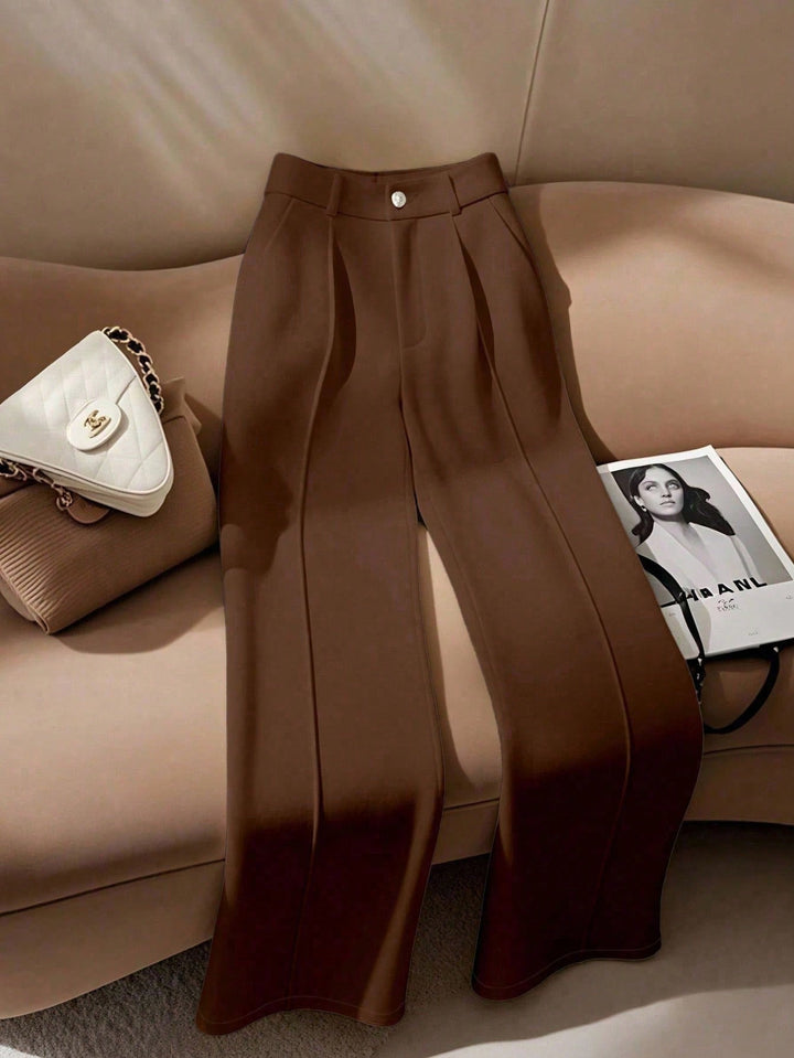 Pantaloni SHEIN, maro