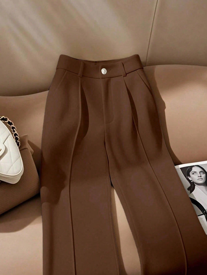 Pantaloni SHEIN, maro