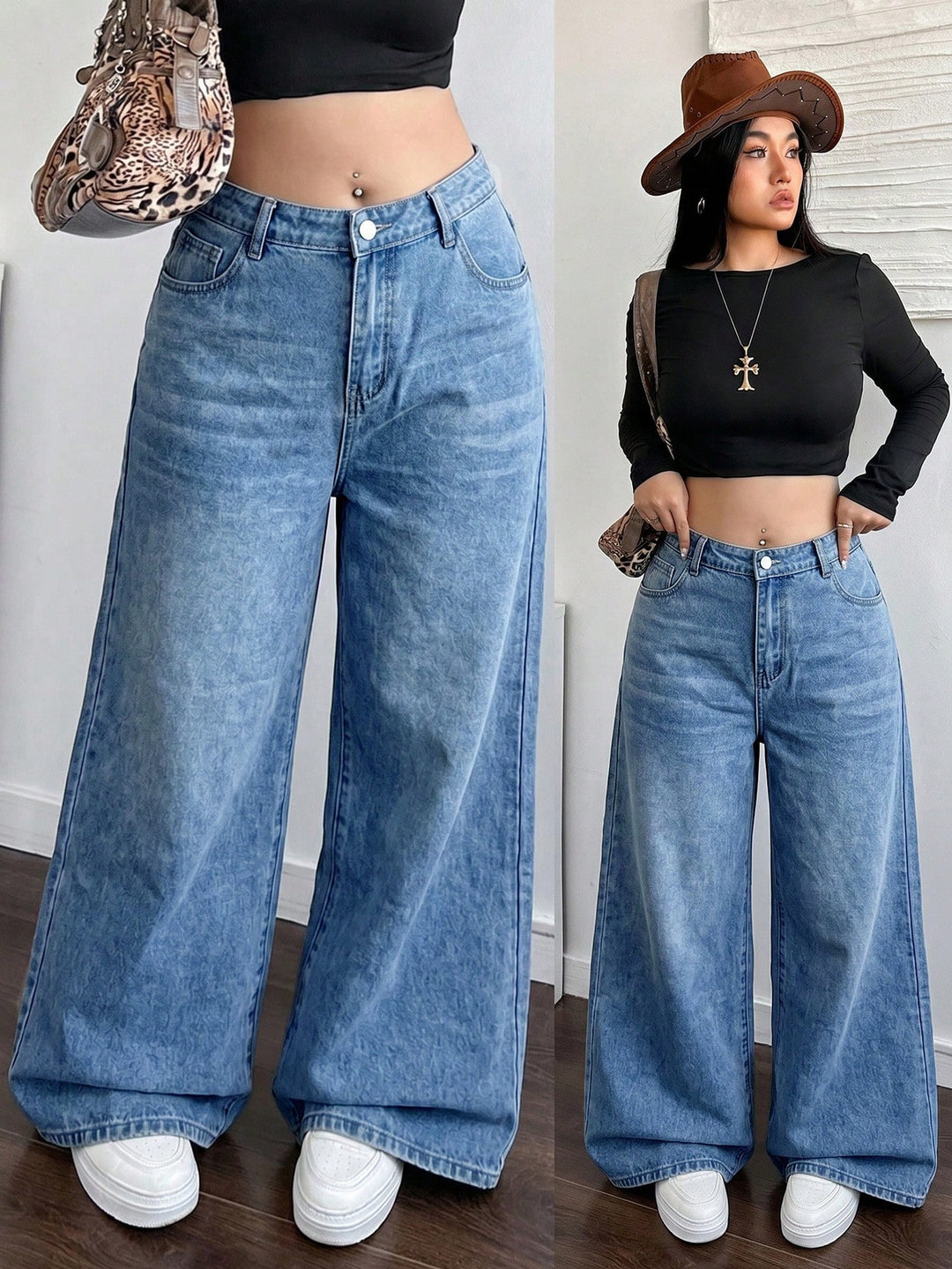 Jeans SHEIN, albastru