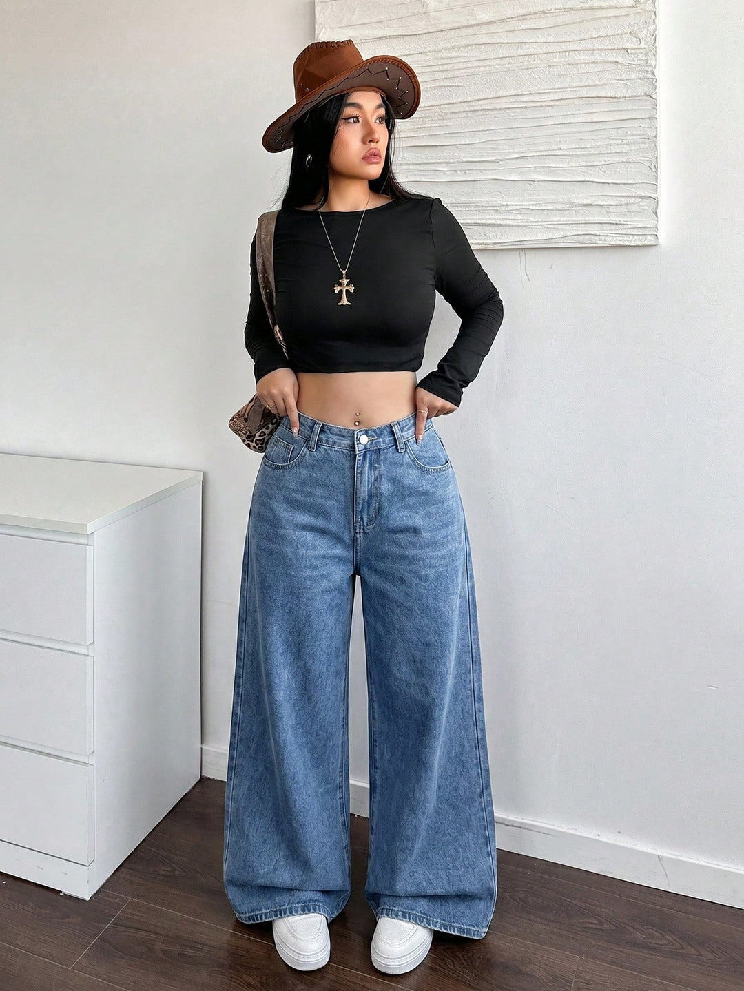 Jeans SHEIN, albastru