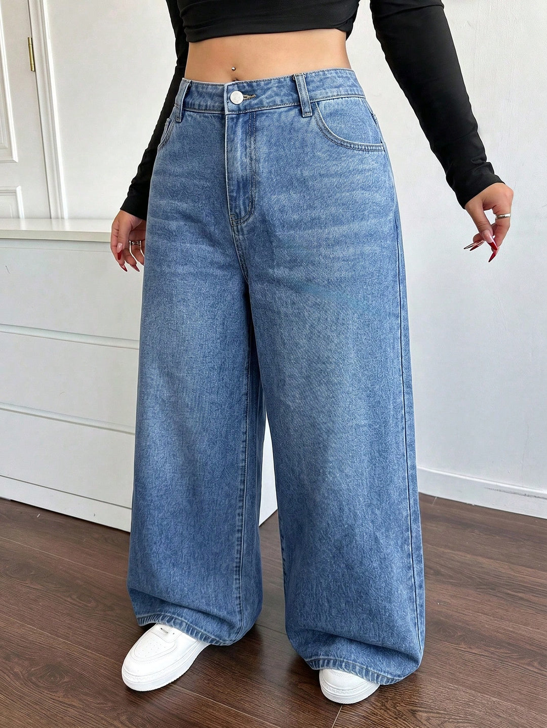 Jeans SHEIN, albastru