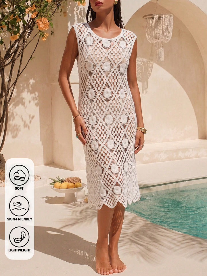 Rochie midi SHEIN, alb