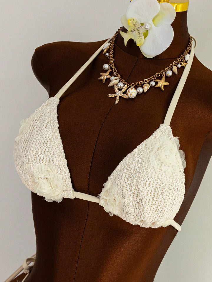 Set bikini SHEIN, alb