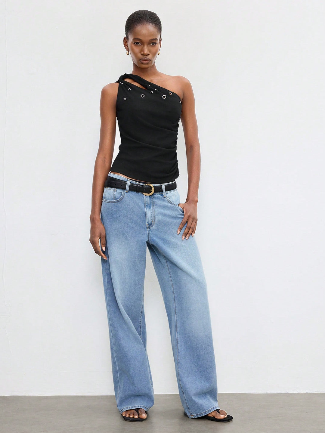 Top SHEIN, negru