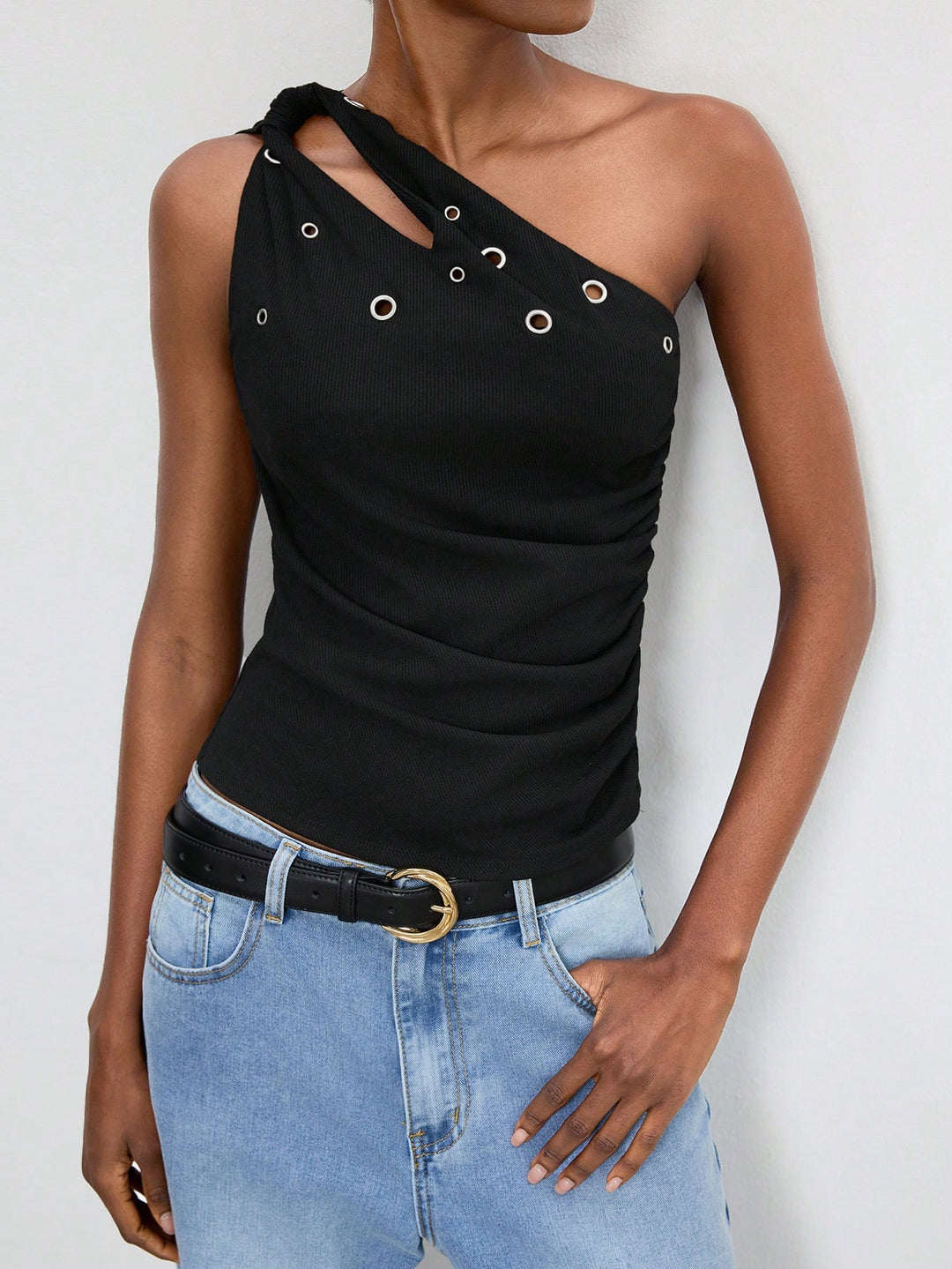 Top SHEIN, negru