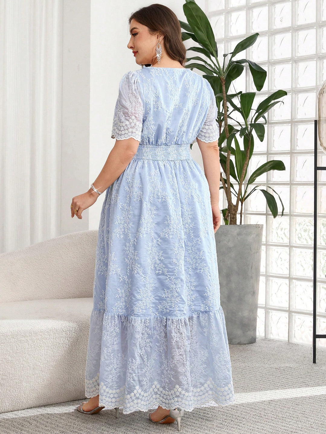 Rochie maxi SHEIN, albastru