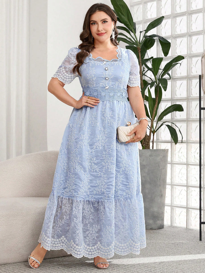 Rochie maxi SHEIN, albastru