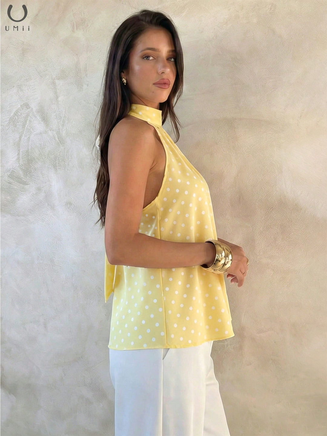 Top SHEIN, galben