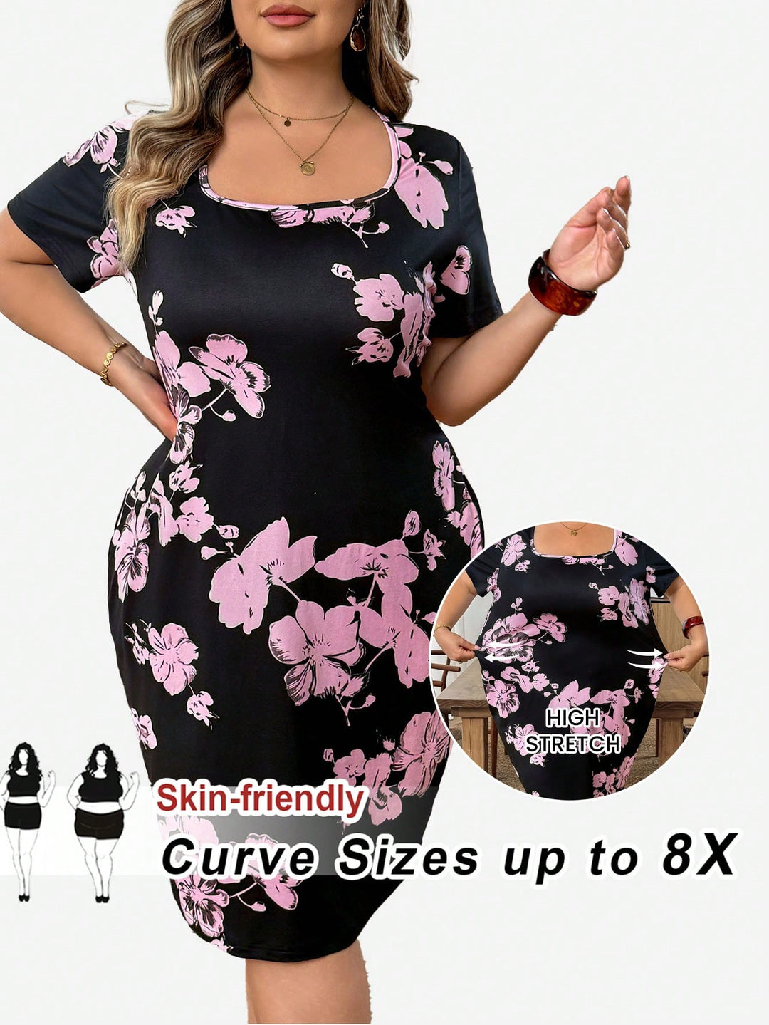 Rochie SHEIN, mix culori