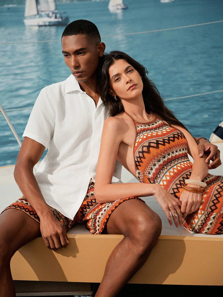 Rochie midi SHEIN, mix culori