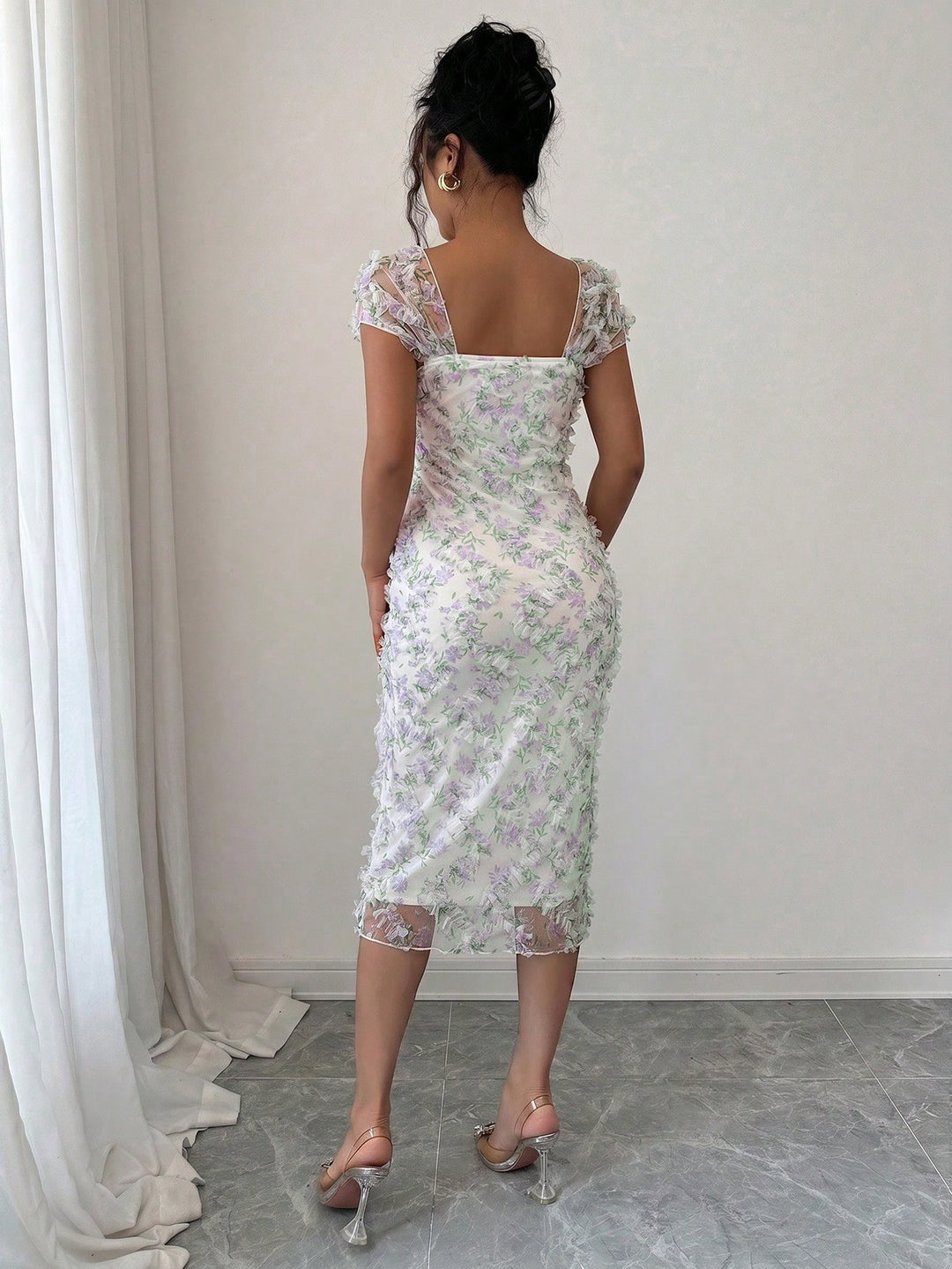 Rochie scurtă SHEIN, mov