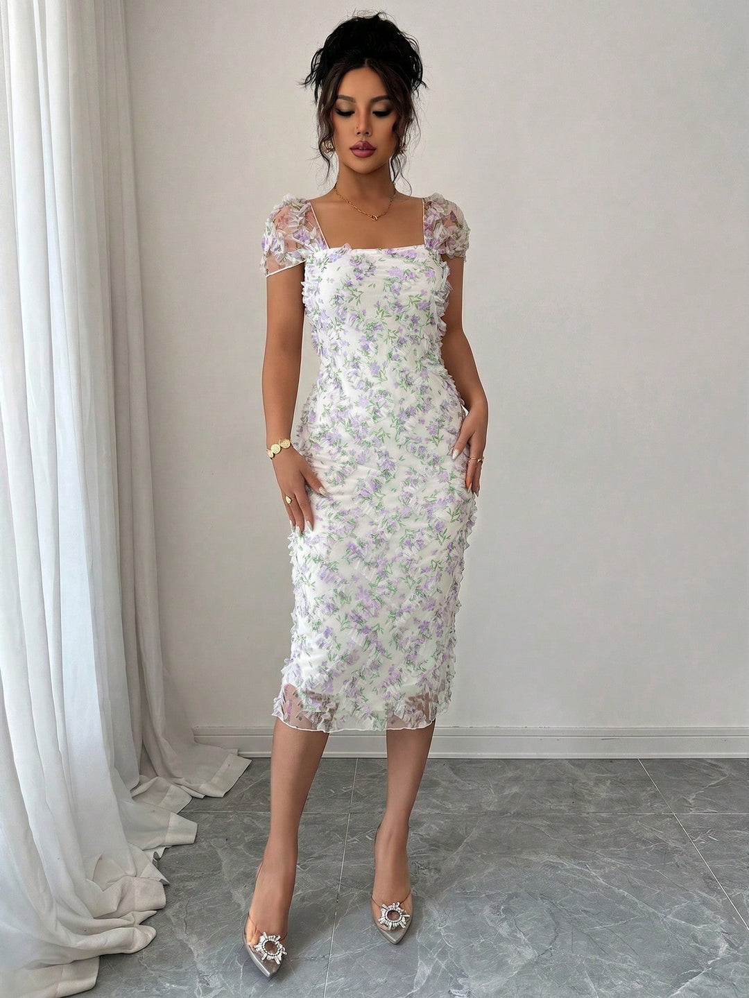 Rochie scurtă SHEIN, mov