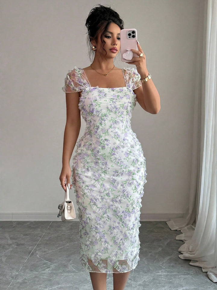 Rochie scurtă SHEIN, mov