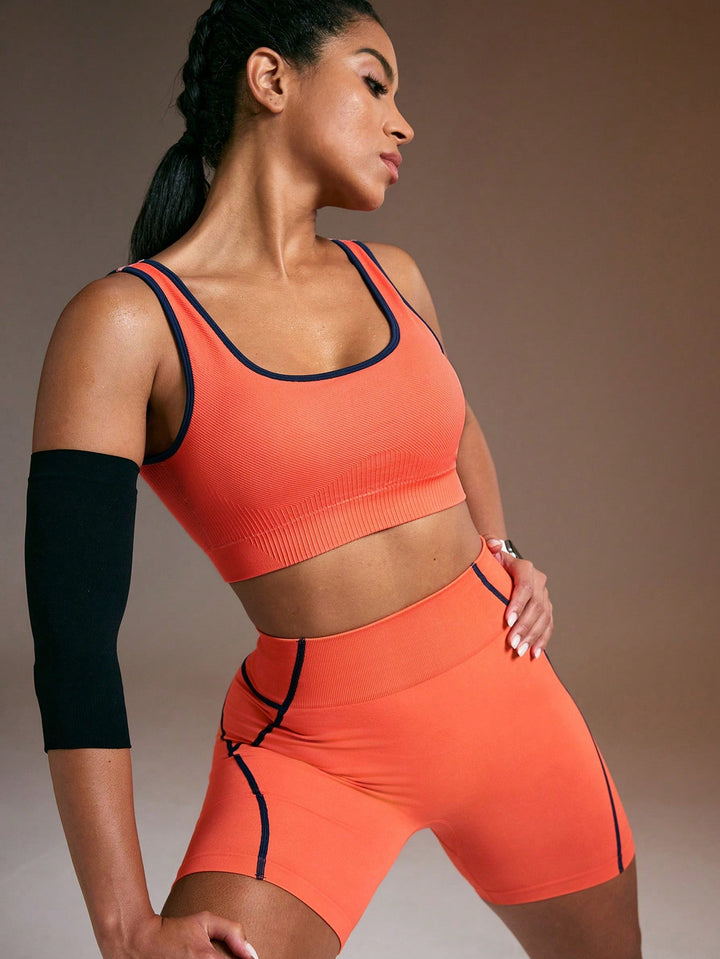 SHEIN Sportmelltartó, narancssárga