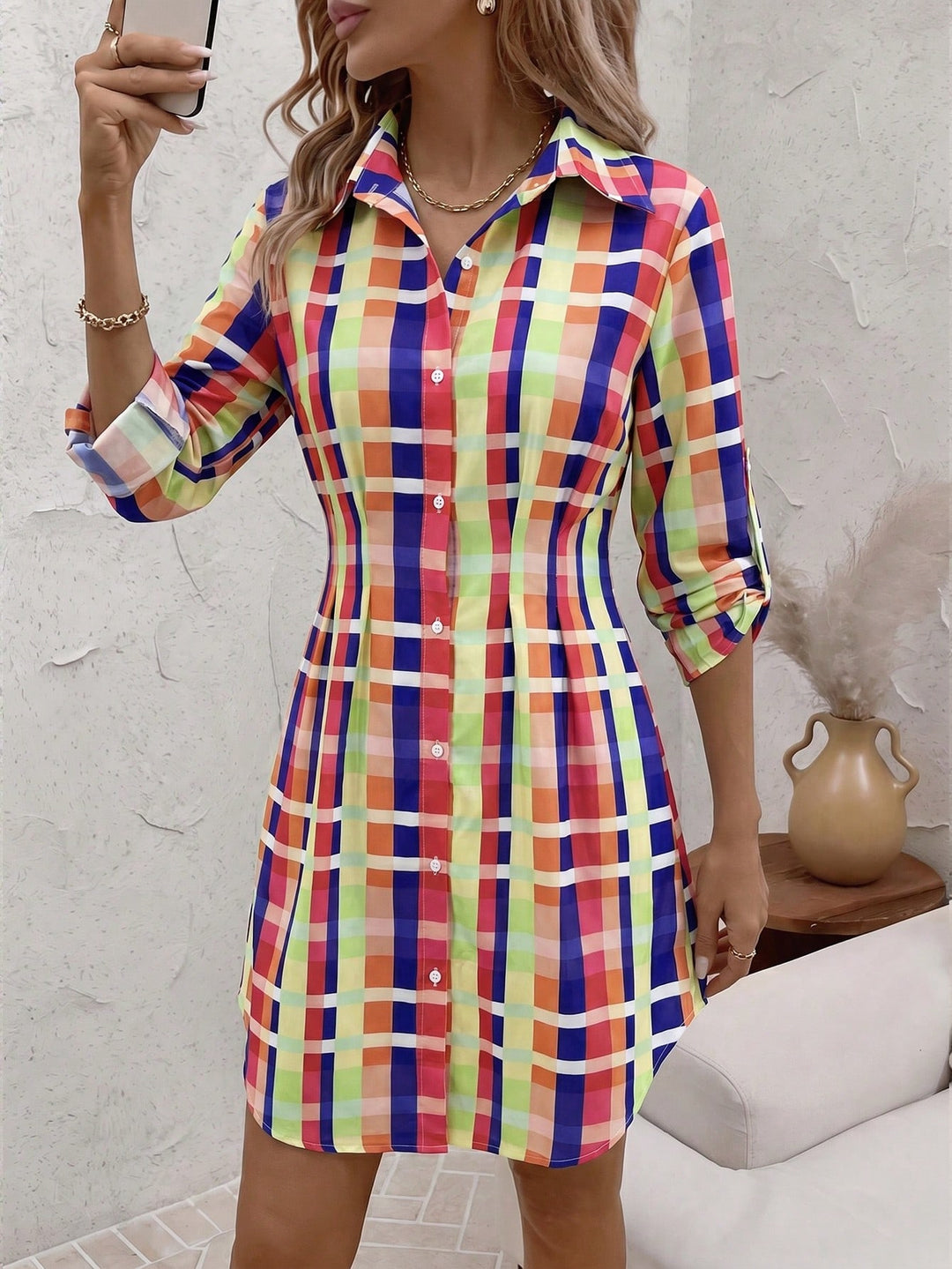 Rochie scurtă SHEIN, mix culori