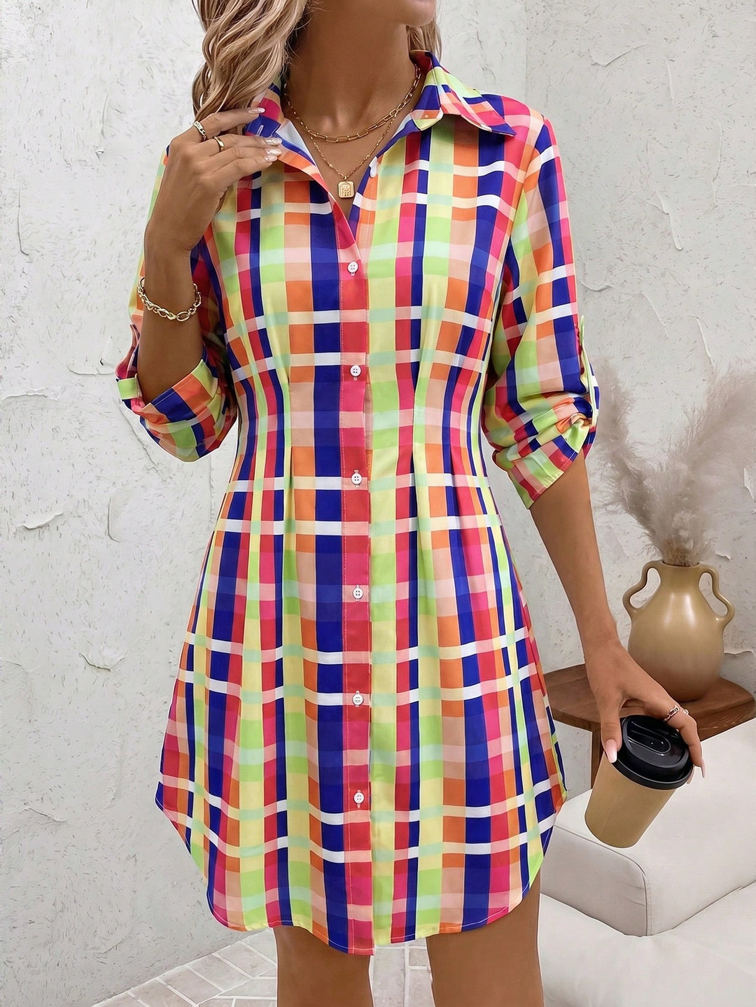 Rochie scurtă SHEIN, mix culori