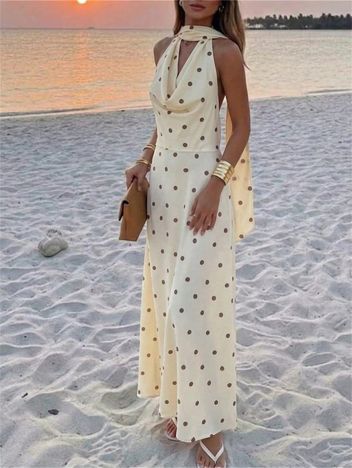 Rochie maxi SHEIN, crem