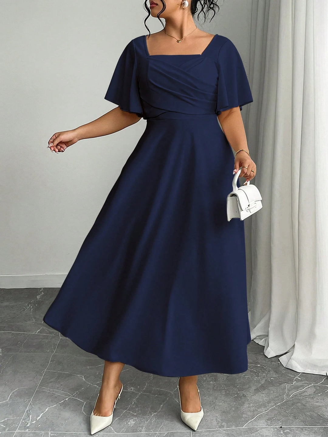 Rochie maxi SHEIN, albastru
