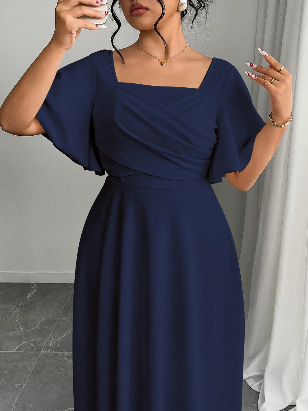 Rochie maxi SHEIN, albastru