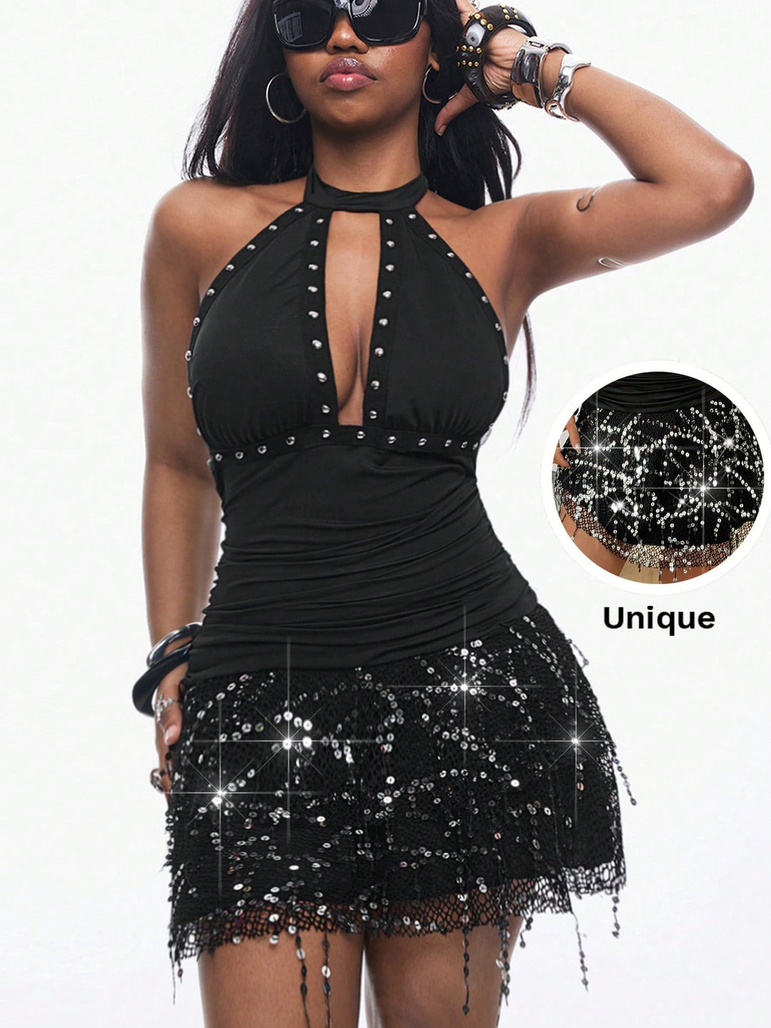 Rochie mini SHEIN, negru