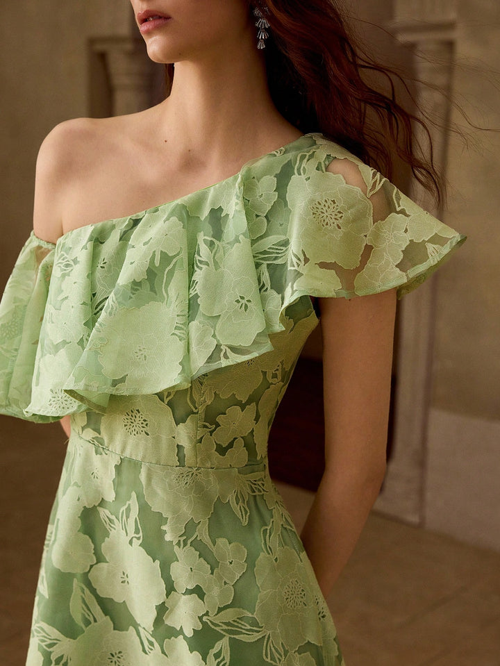 Rochie midi SHEIN, verde